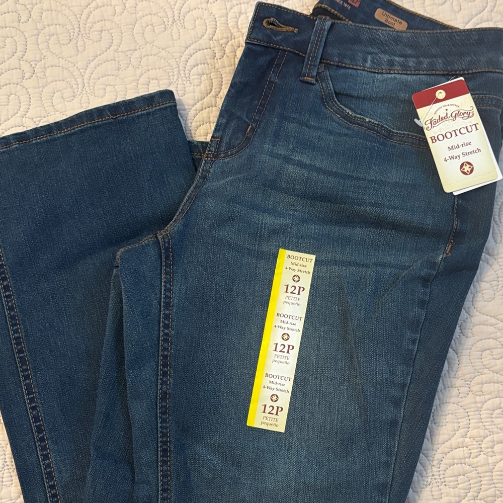 Faded Glory Blue Bootcut Jeans
